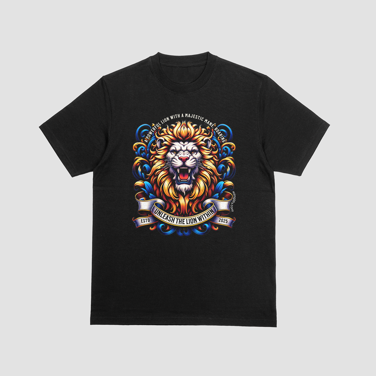 Unleash the Lion Within – Premium Graphic T-Shirt