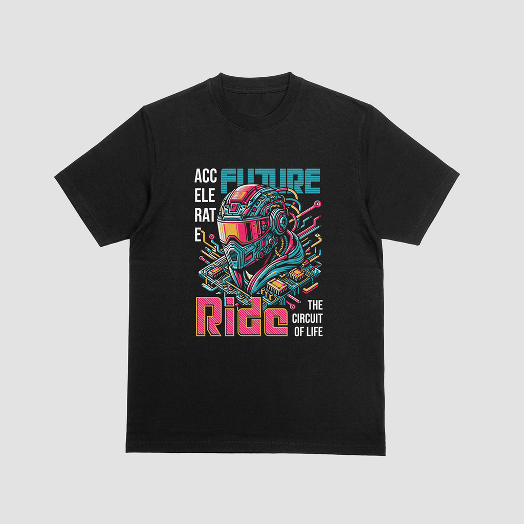 Accelerate the Future — Ride the Circuit of Life Graphic T-Shirt