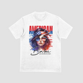 AMERICAN BABE – Patriotic Graphic T-Shirt - White