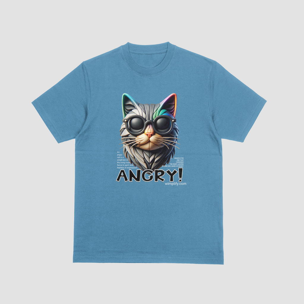 ANGRY! – Bold Cat Graphic T-Shirt