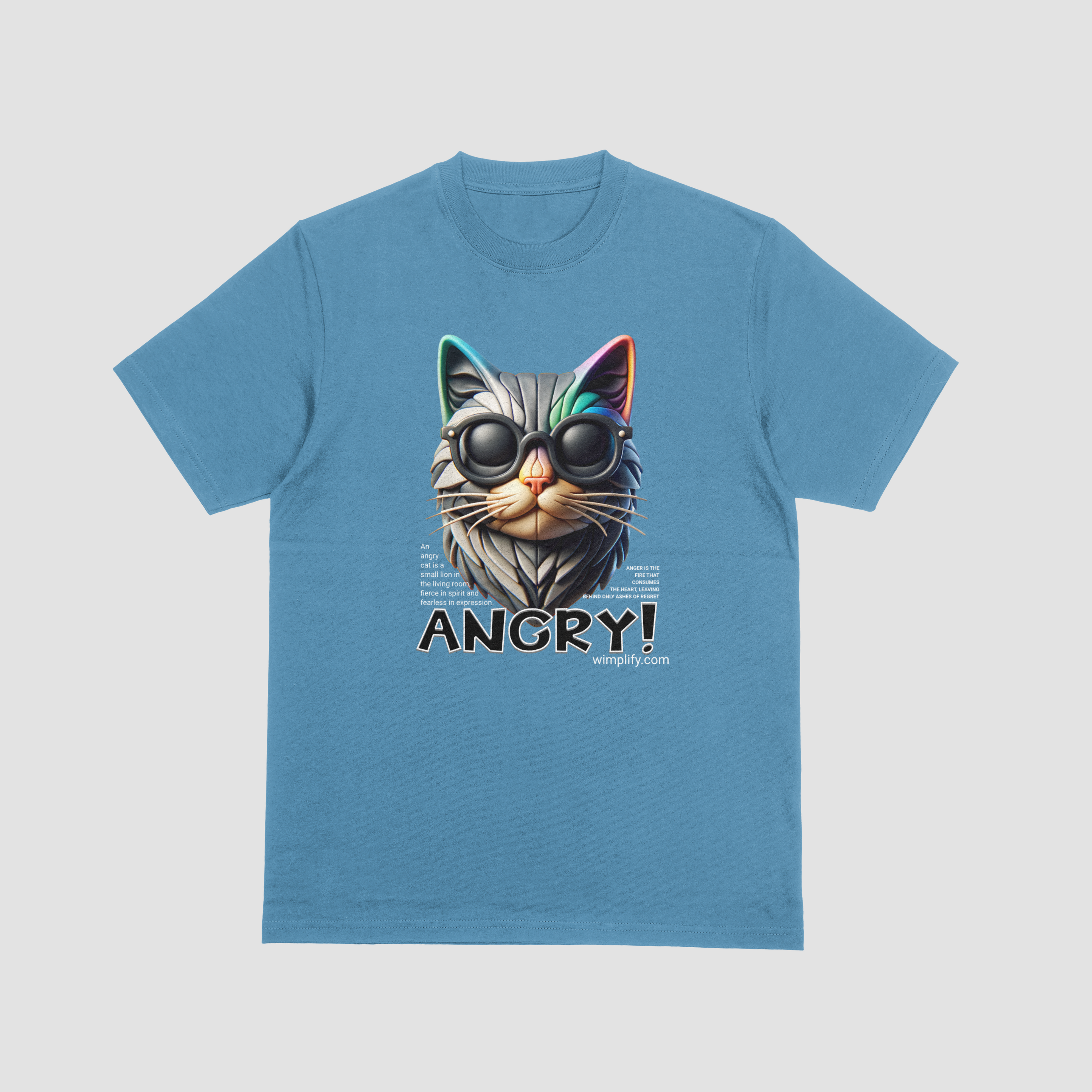 ANGRY! – Bold Cat Graphic T-Shirt