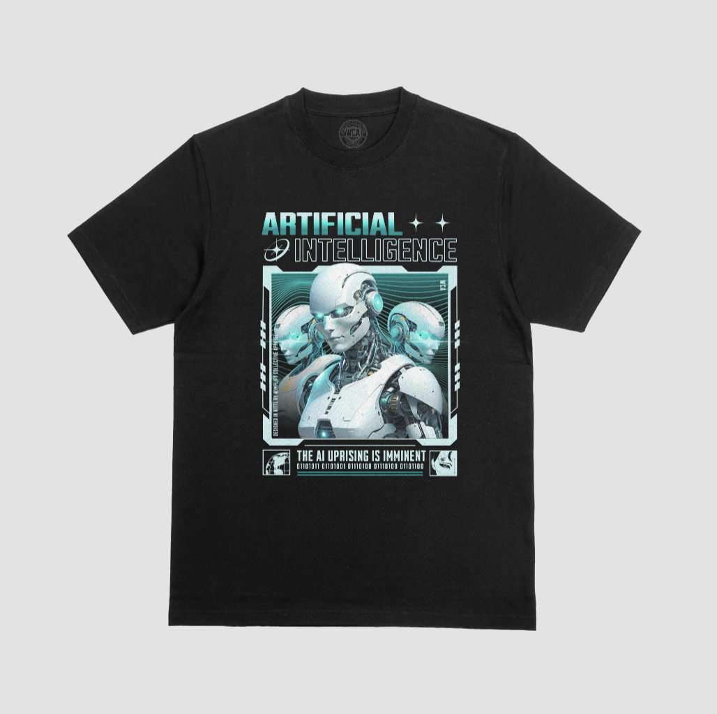 Artificial Intelligence — The AI Uprising Is Imminent Graphic T-Shirt - Black