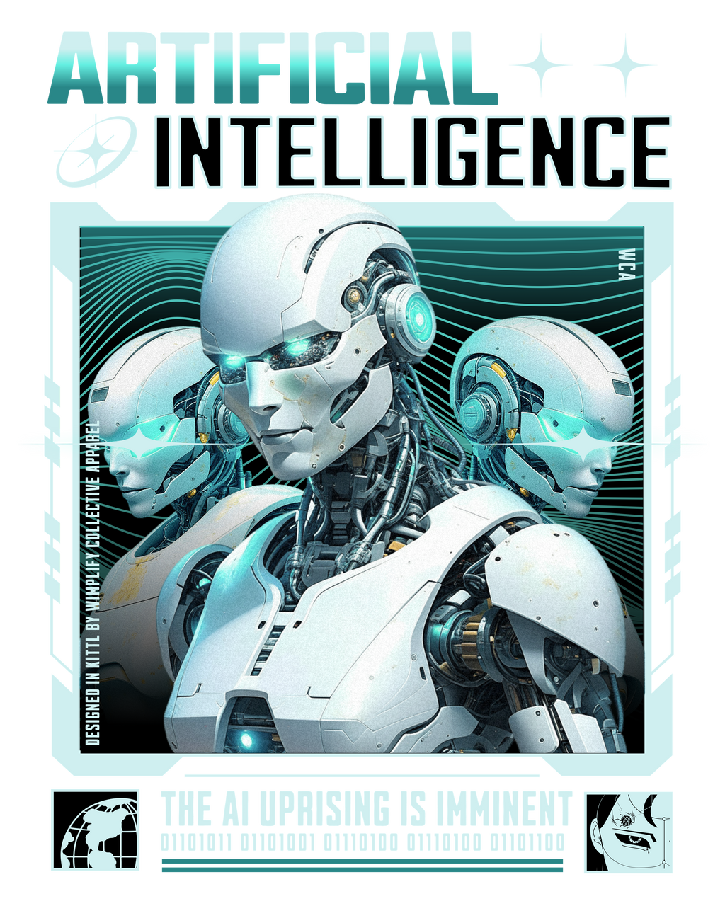 Artificial Intelligence — The AI Uprising Is Imminent Graphic T-Shirt - Black