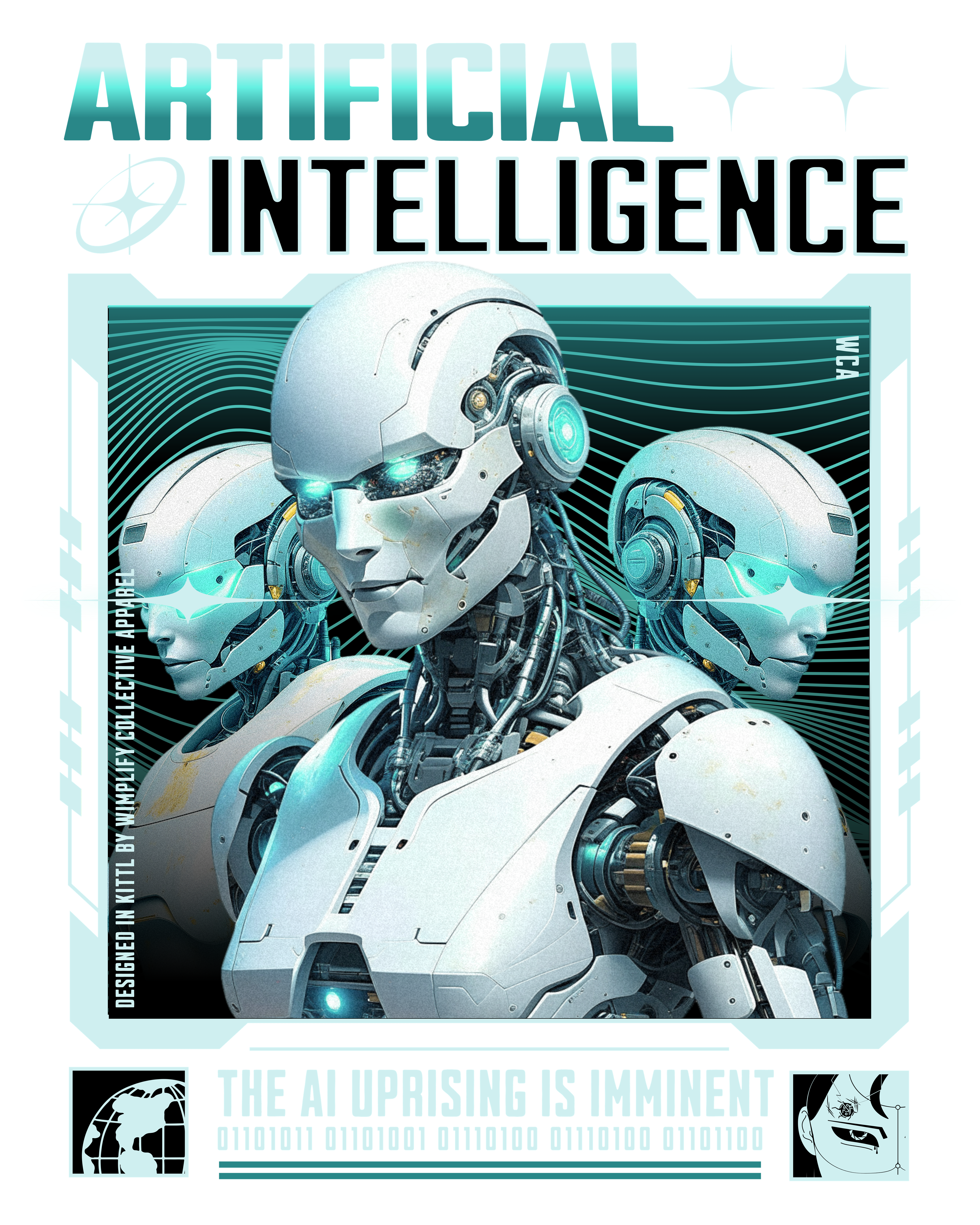 Artificial Intelligence — The AI Uprising Is Imminent Graphic T-Shirt - Black