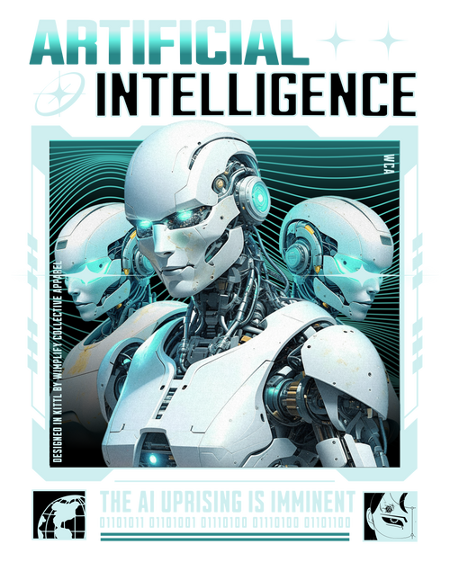 Artificial Intelligence — The AI Uprising Is Imminent Graphic T-Shirt - Black