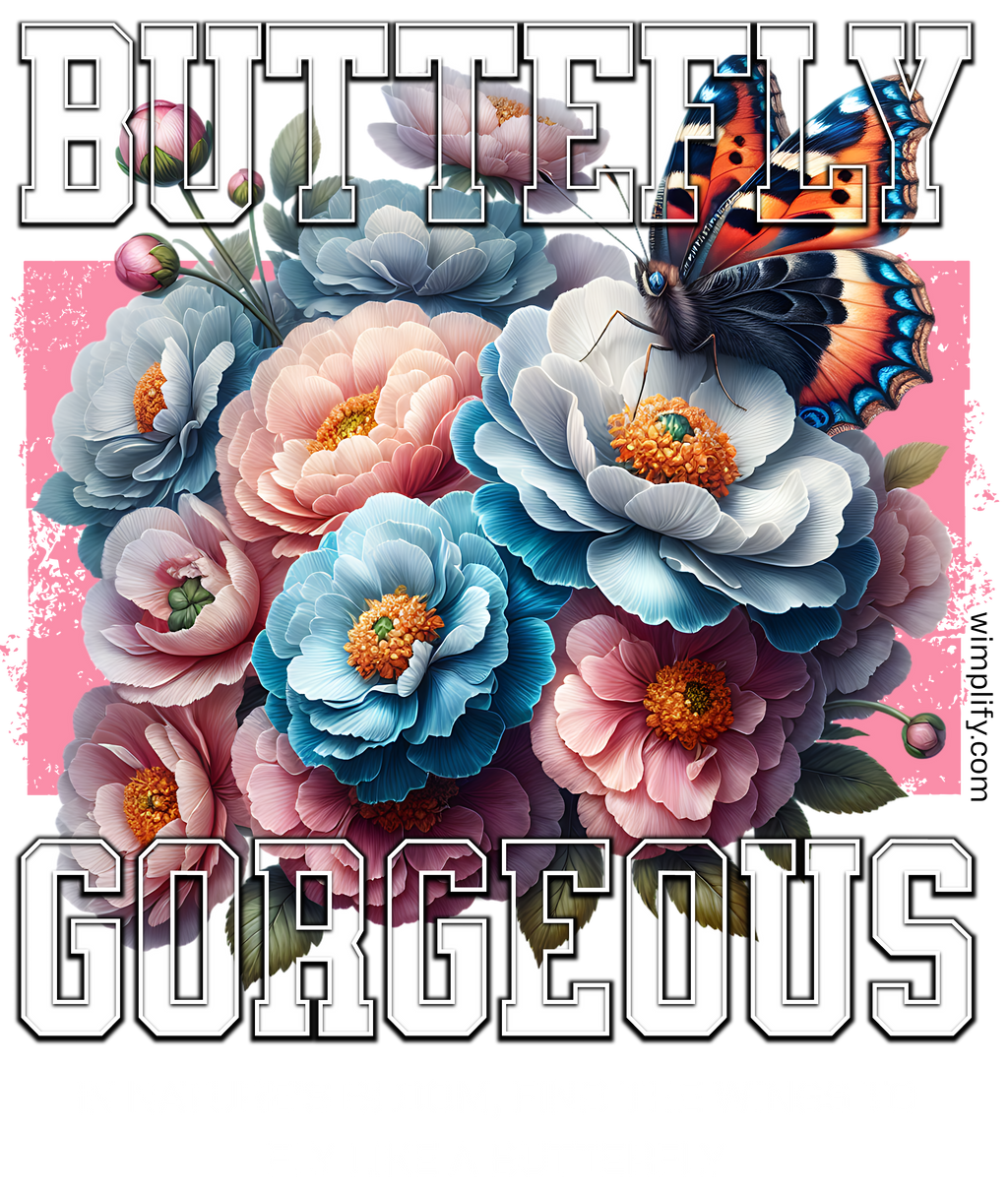 Butterfly Gorgeous Tee – Elegance in Bloom