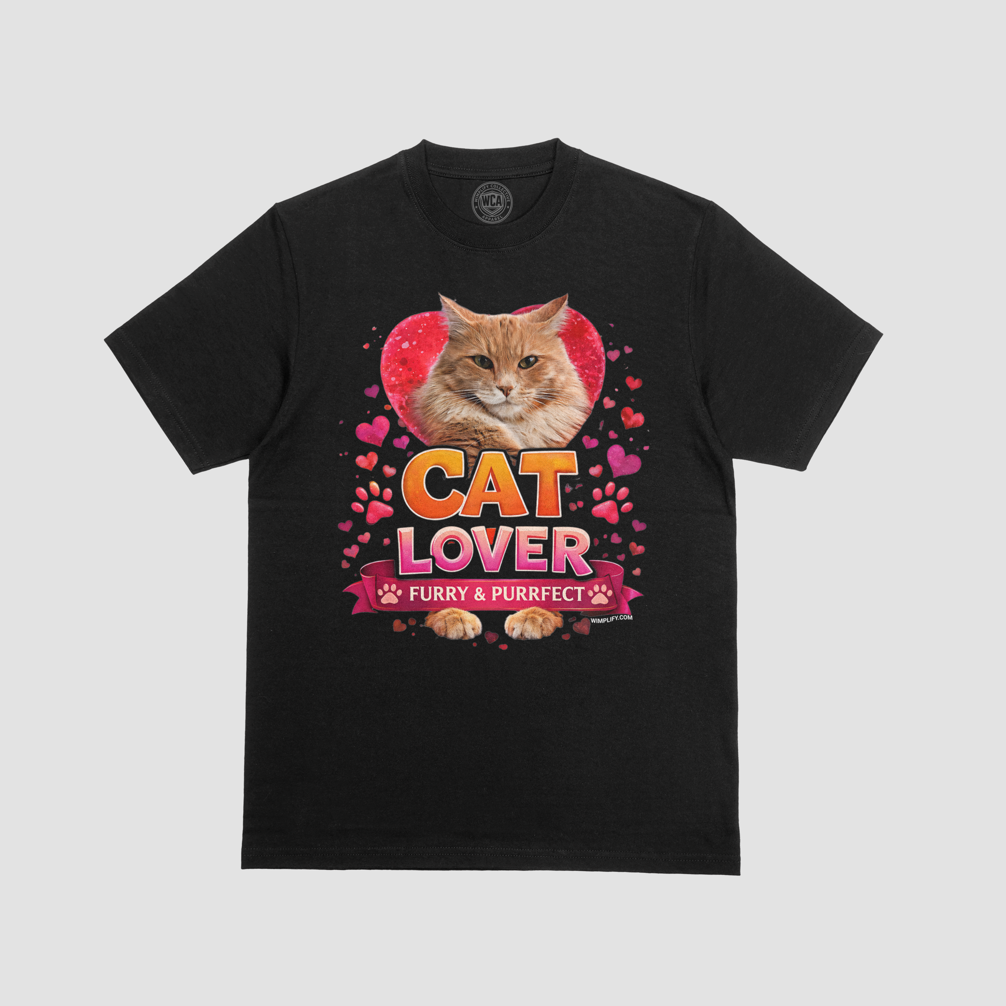 CAT LOVER – Furry & Purrfect Graphic T-Shirt (Customized as requested)