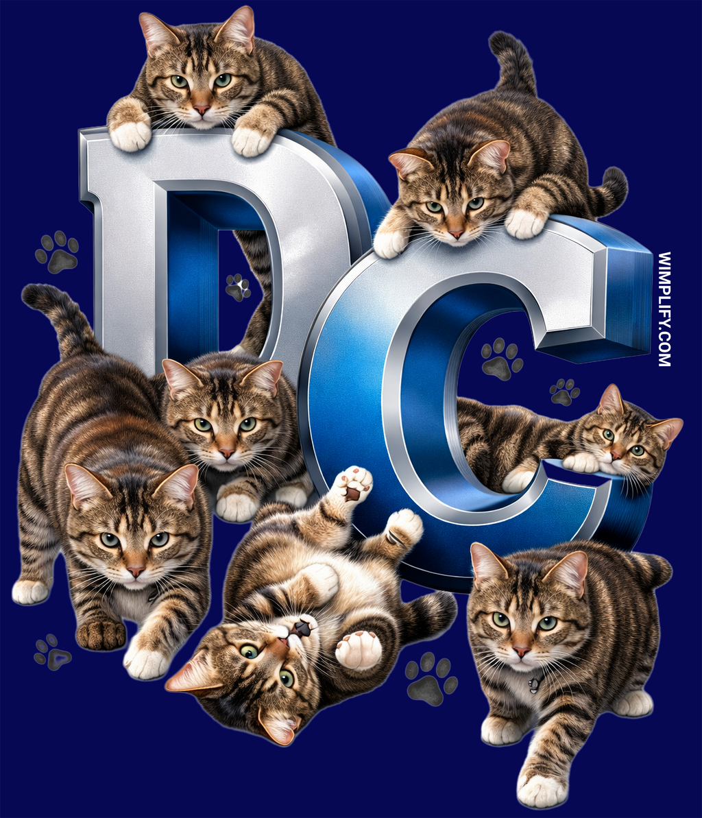 DC Pet Lover Graphic T-Shirt – Playful Cat Design (Customized as requested)