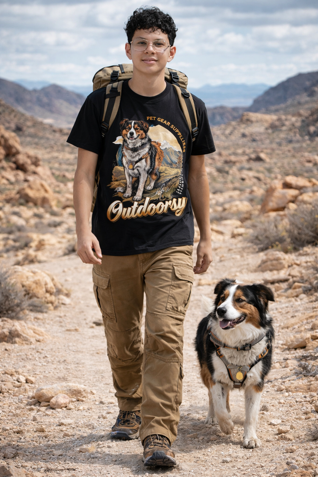 Outdoorsy Pet Gear Tee – Adventure with Your Best Friend