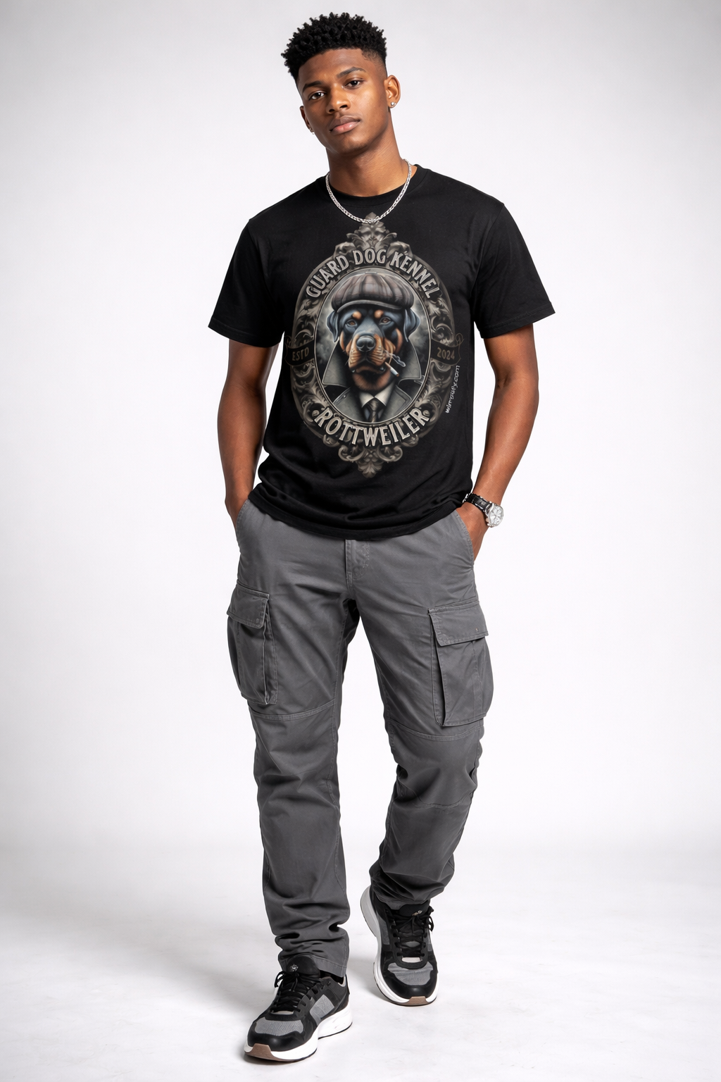 Here’s a strong, premium-style product description tailored for your Wimplify brand:  🐕 Guard Dog Kennel Rottweilers Tee – Strength. Loyalty. Legacy.