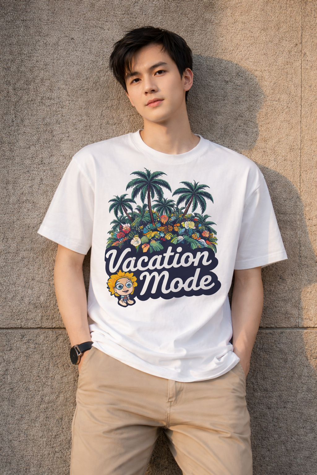 Vacation Mode Tee – Tropical Vibes On