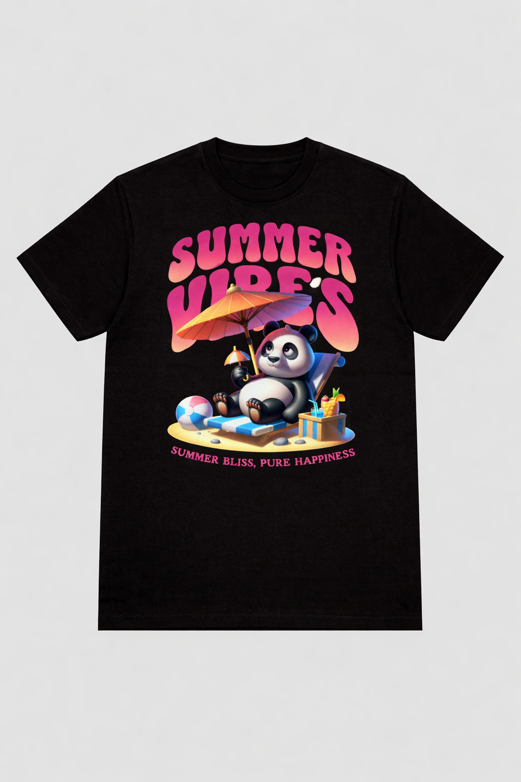 Summer Vibes Panda Tee – Pure Happiness Mode