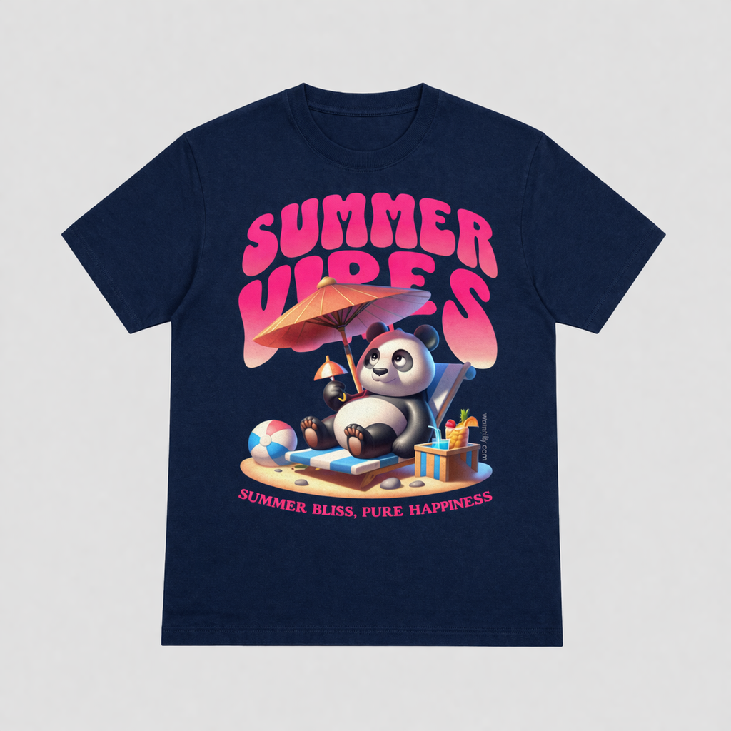 Summer Vibes Panda Tee – Pure Happiness Mode