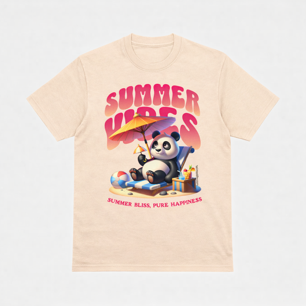 Summer Vibes Panda Tee – Pure Happiness Mode