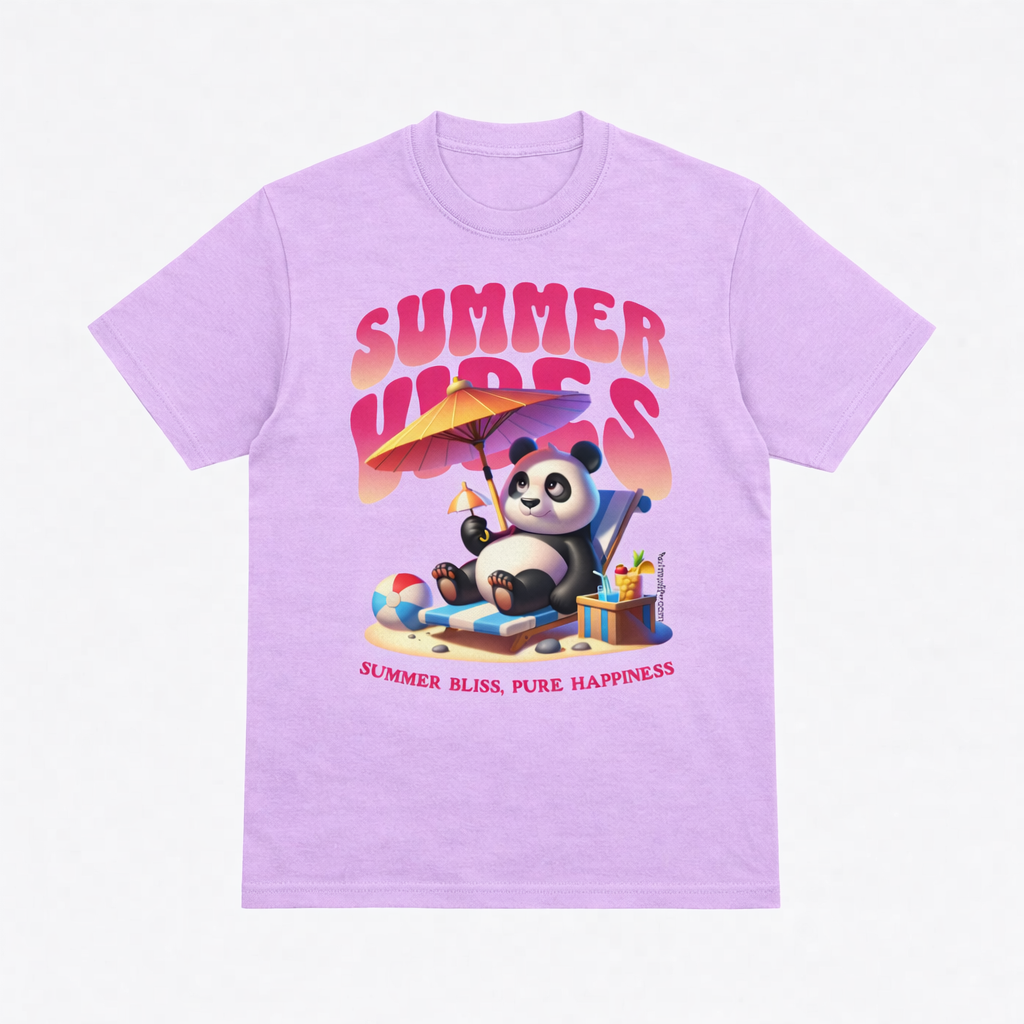 Summer Vibes Panda Tee – Pure Happiness Mode