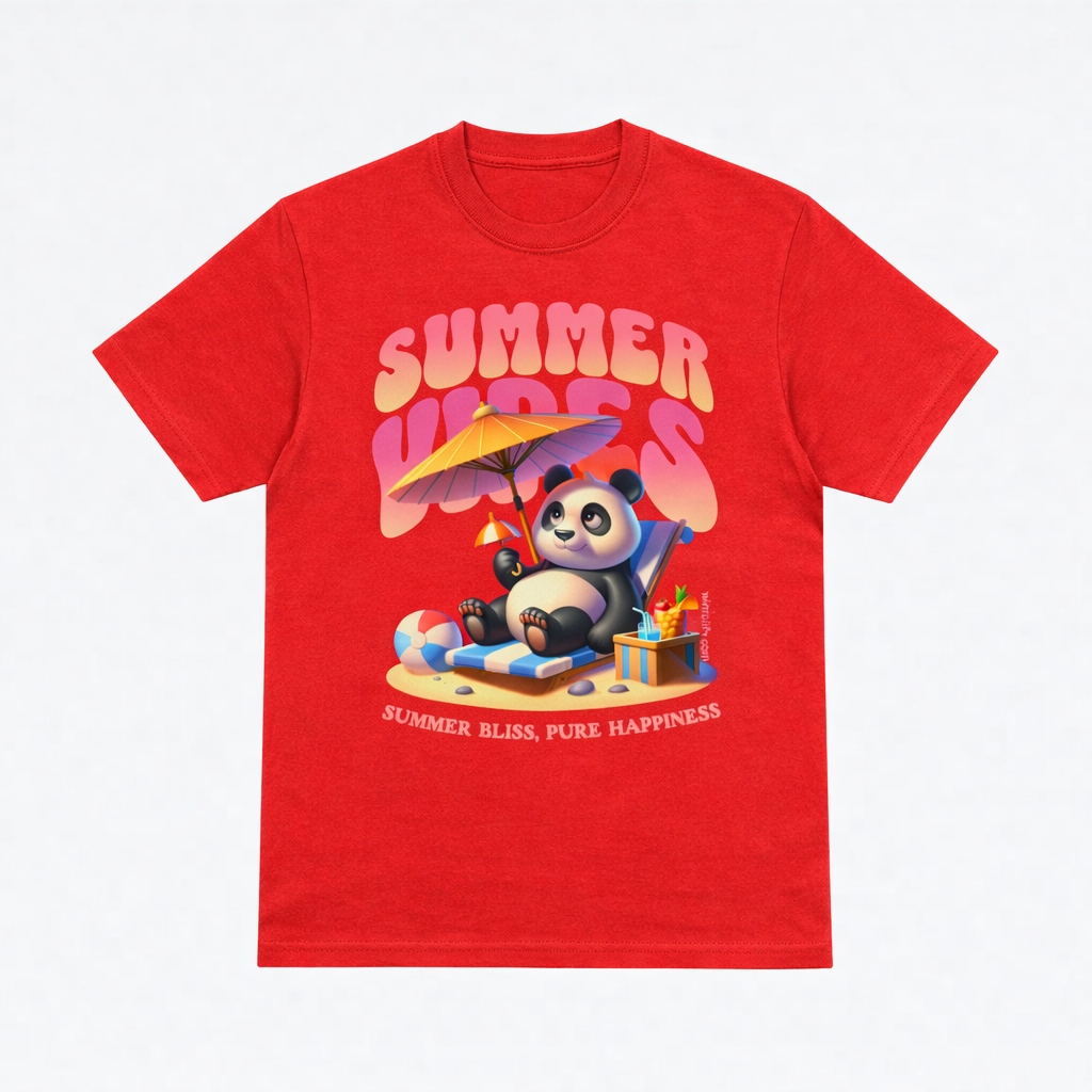 Summer Vibes Panda Tee – Pure Happiness Mode