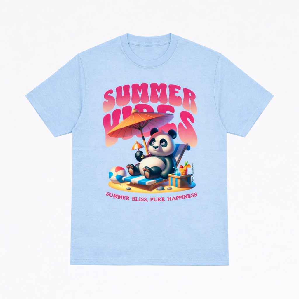 Summer Vibes Panda Tee – Pure Happiness Mode