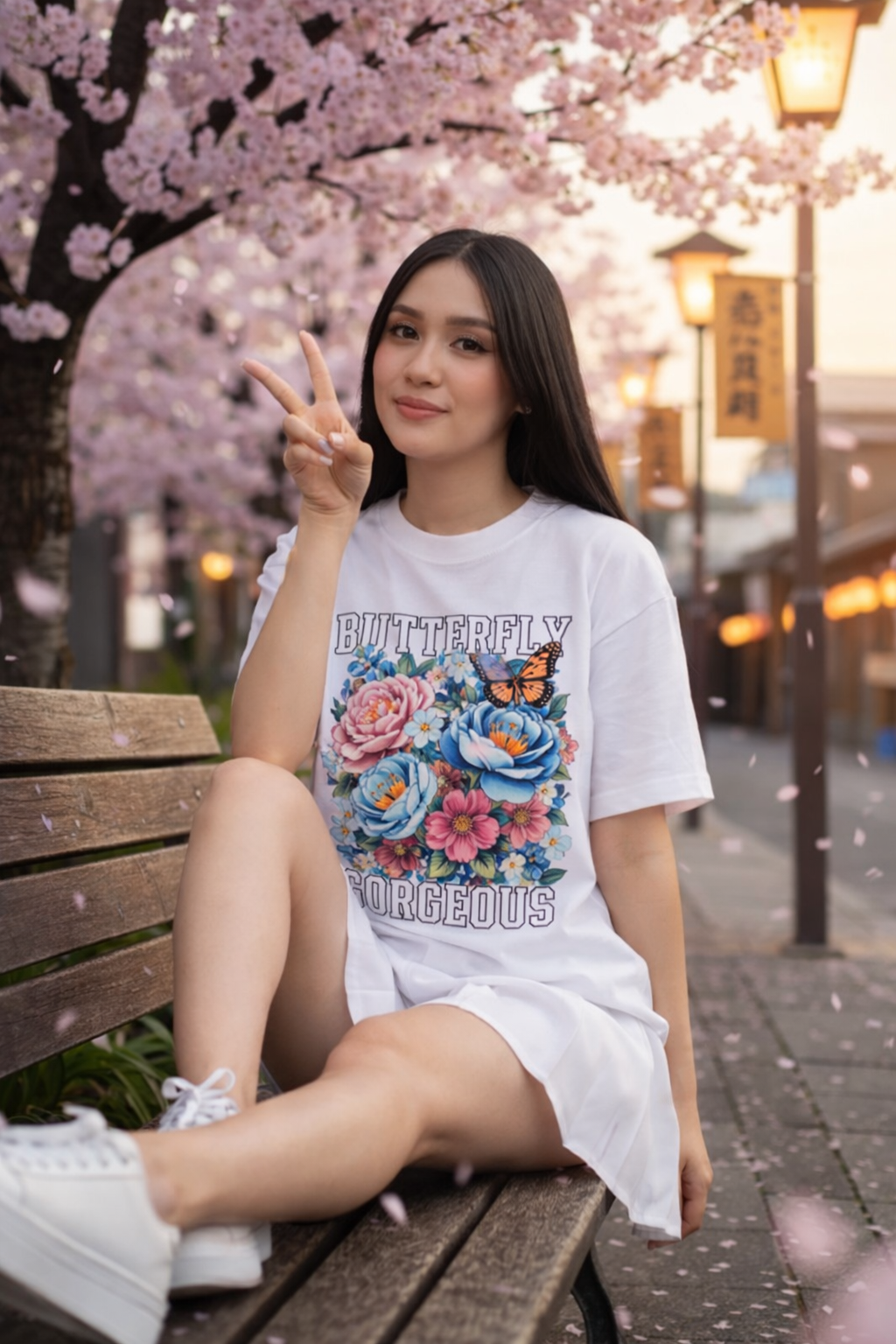 Butterfly Gorgeous Tee – Elegance in Bloom