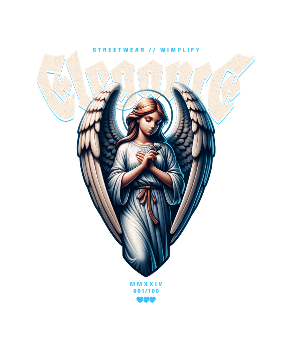 ELEGANCE – Angel Graphic Streetwear T-Shirt