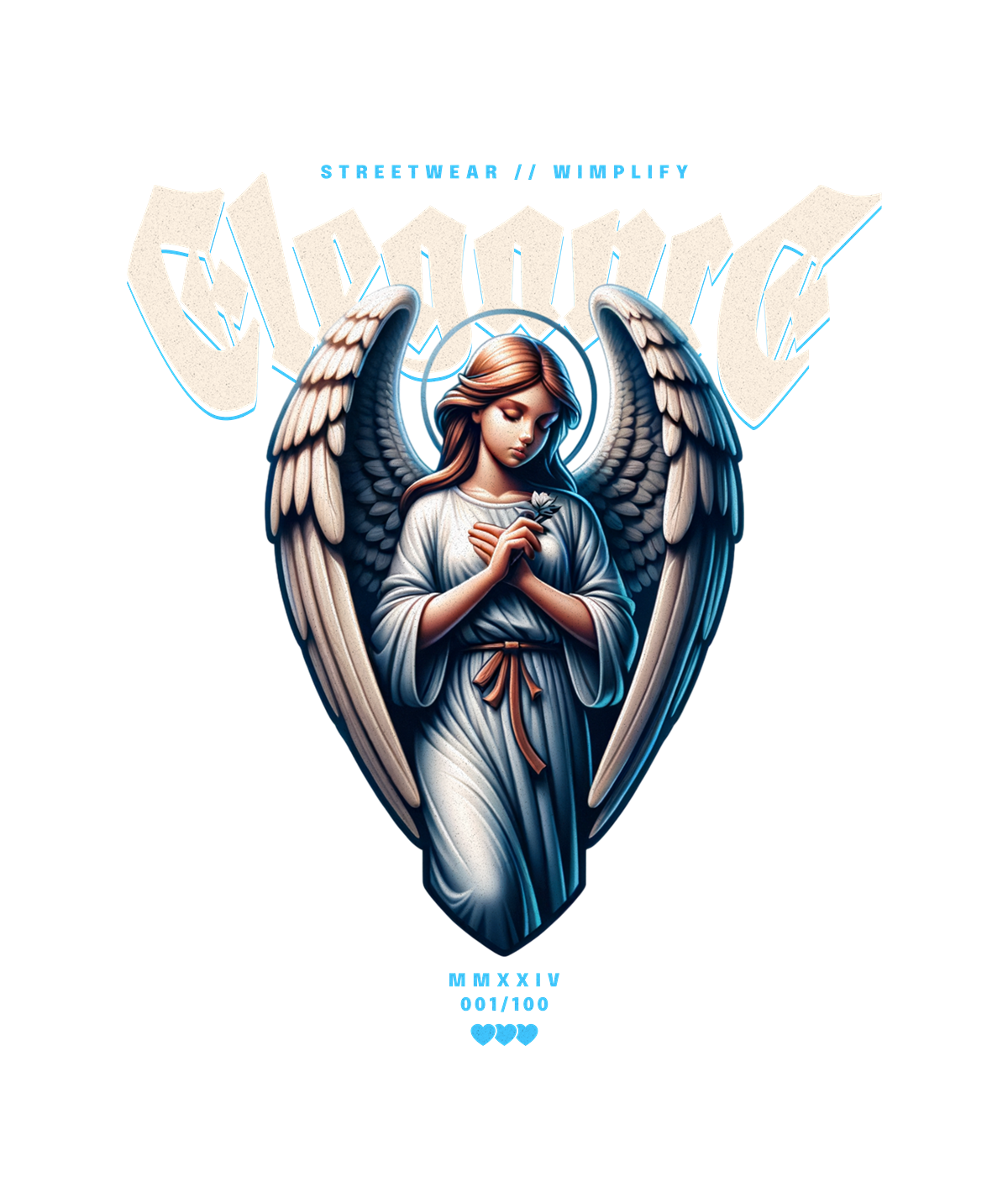 ELEGANCE – Angel Graphic Streetwear T-Shirt