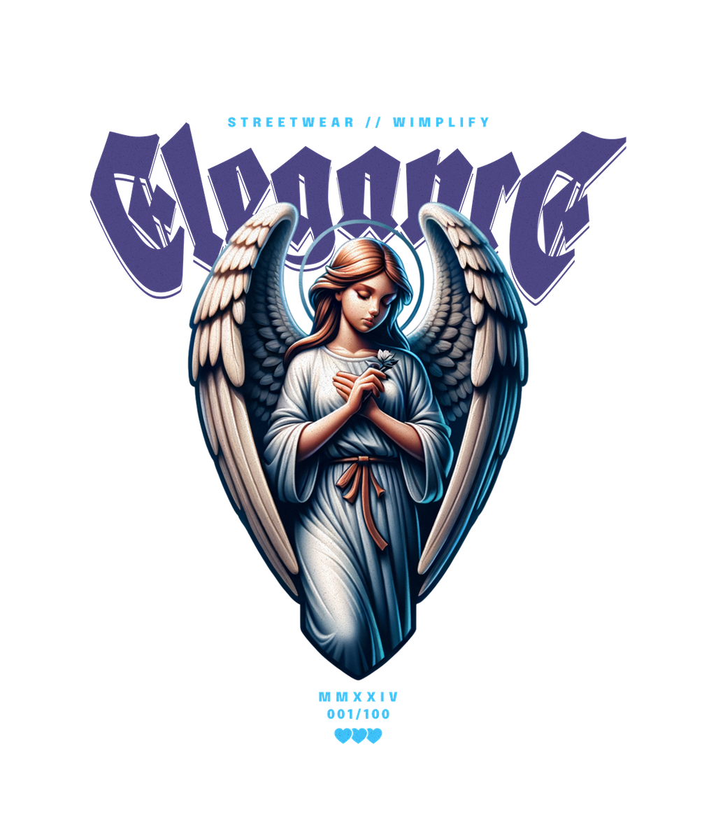 ELEGANCE – Angel Graphic Streetwear T-Shirt