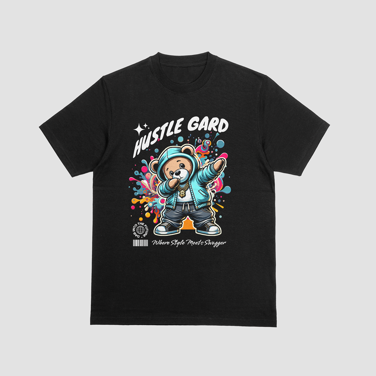HUSTLE GARD – Where Style Meets Swagger Graphic T-Shirt