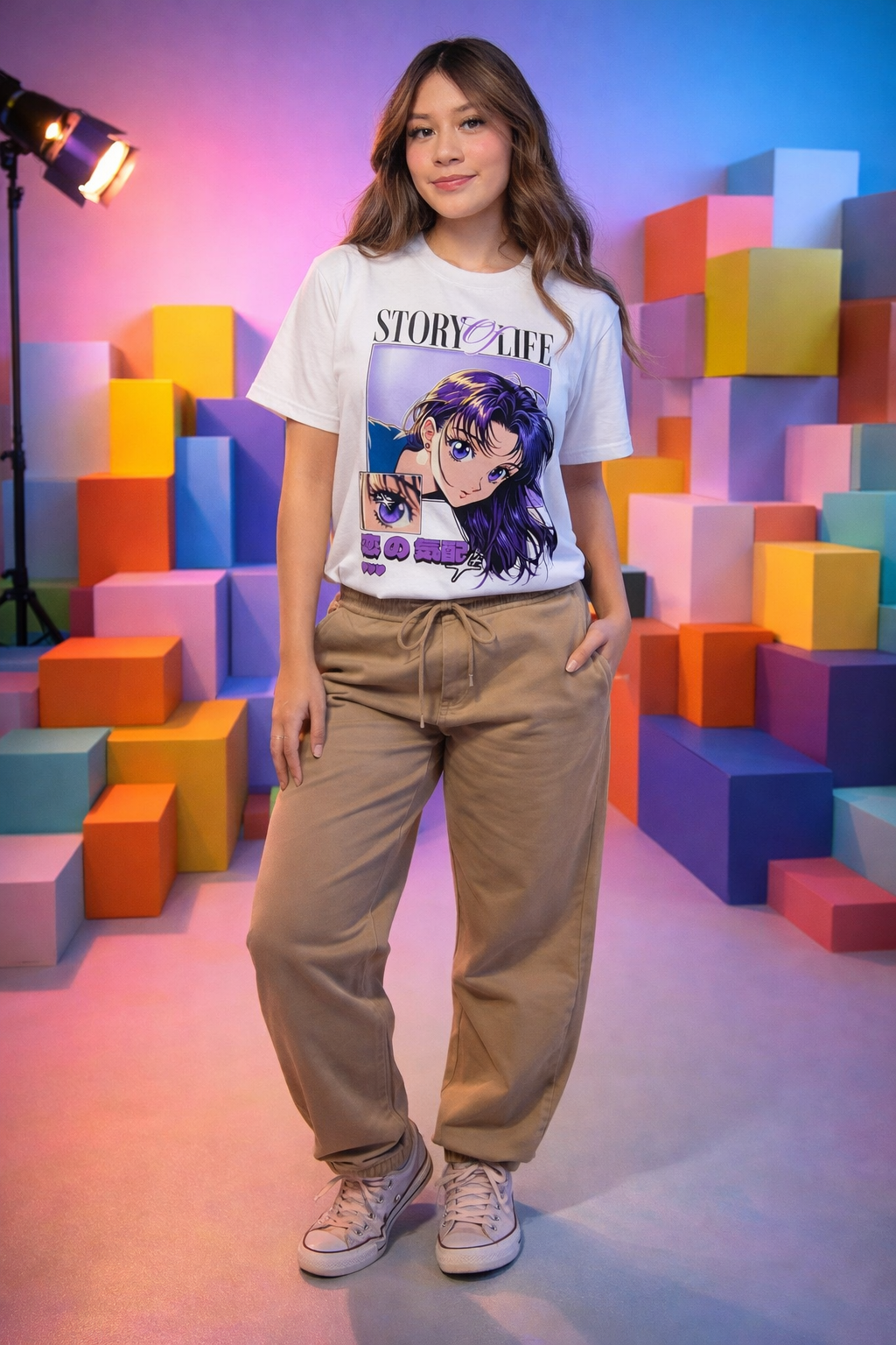 STORY OF LIFE – Anime Aesthetic Graphic T-Shirt