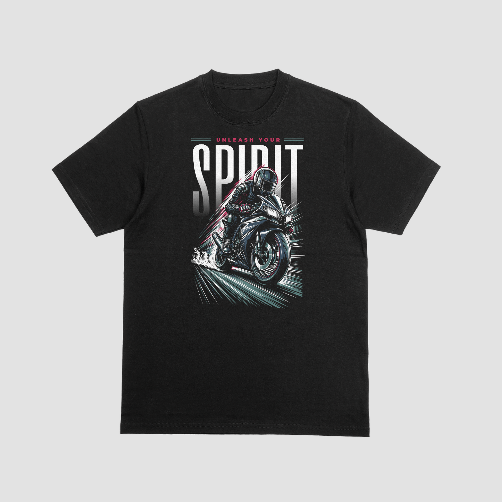Unleash Your Spirit – Motorcycle Graphic T-Shirt