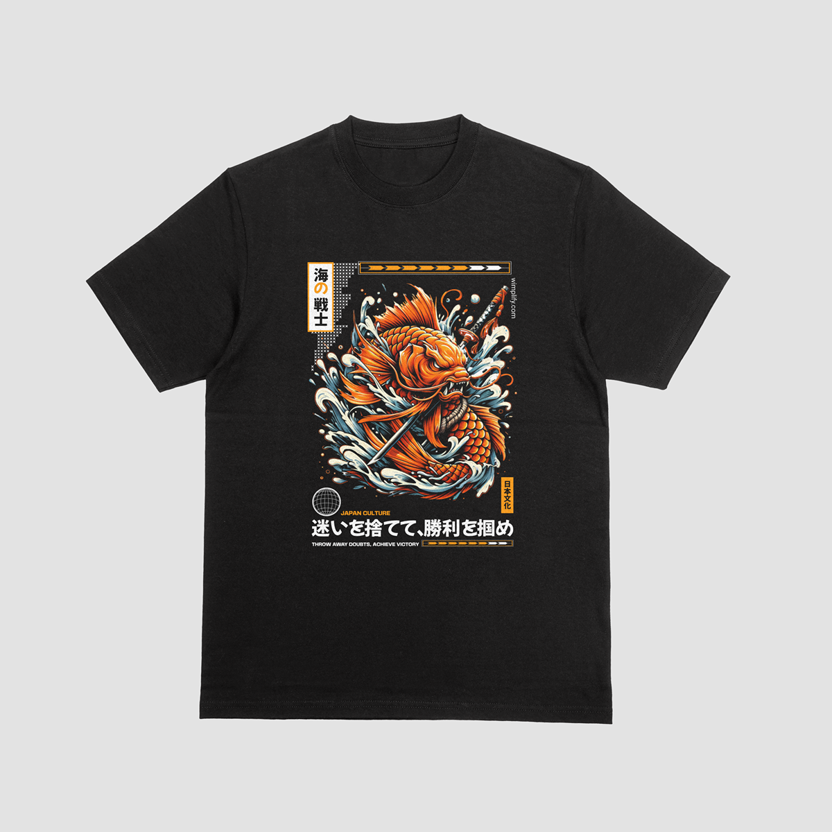 Koi Samurai – Japanese Culture Graphic T-Shirt