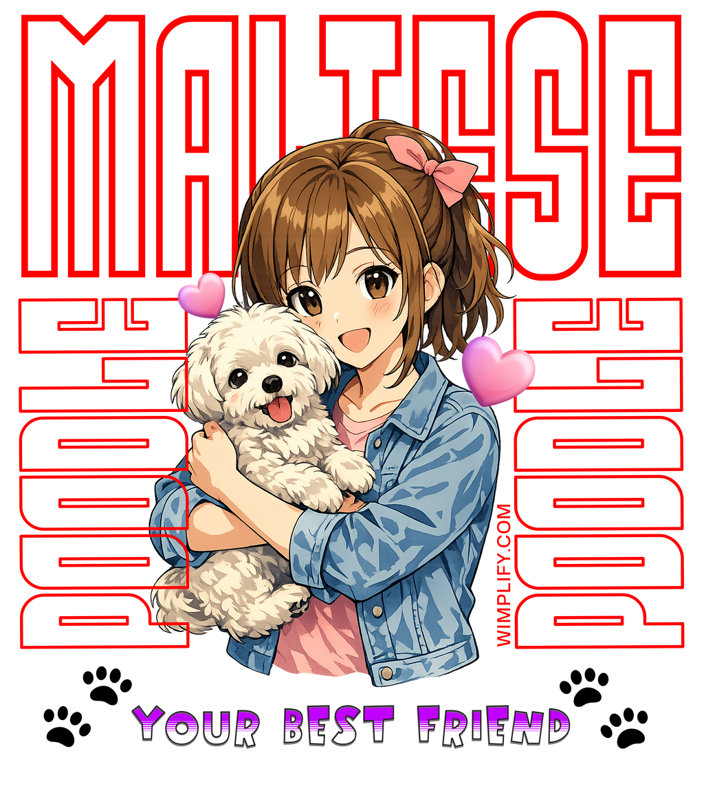 Maltese Love Tee – “Your Best Friend” (Girl Edition)