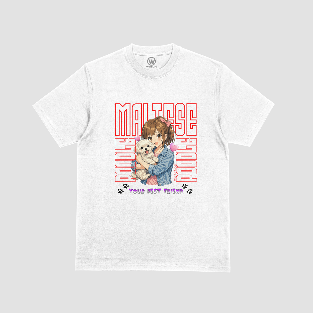 Maltese Love Tee – “Your Best Friend” (Girl Edition)