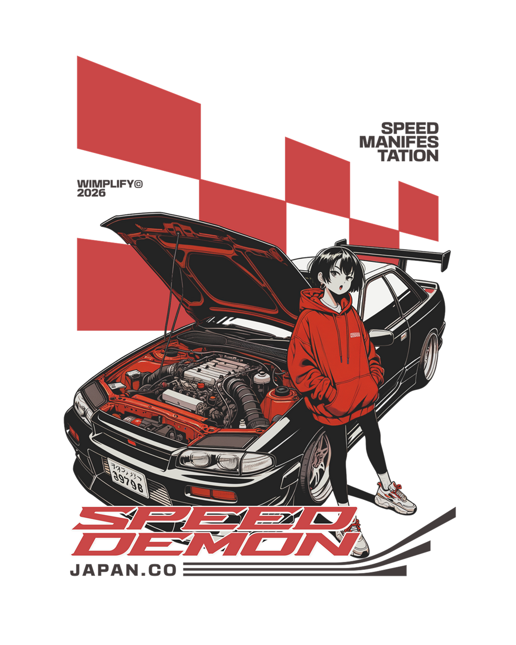 Speed Demon™ — JDM Racing Graphic T-Shirt