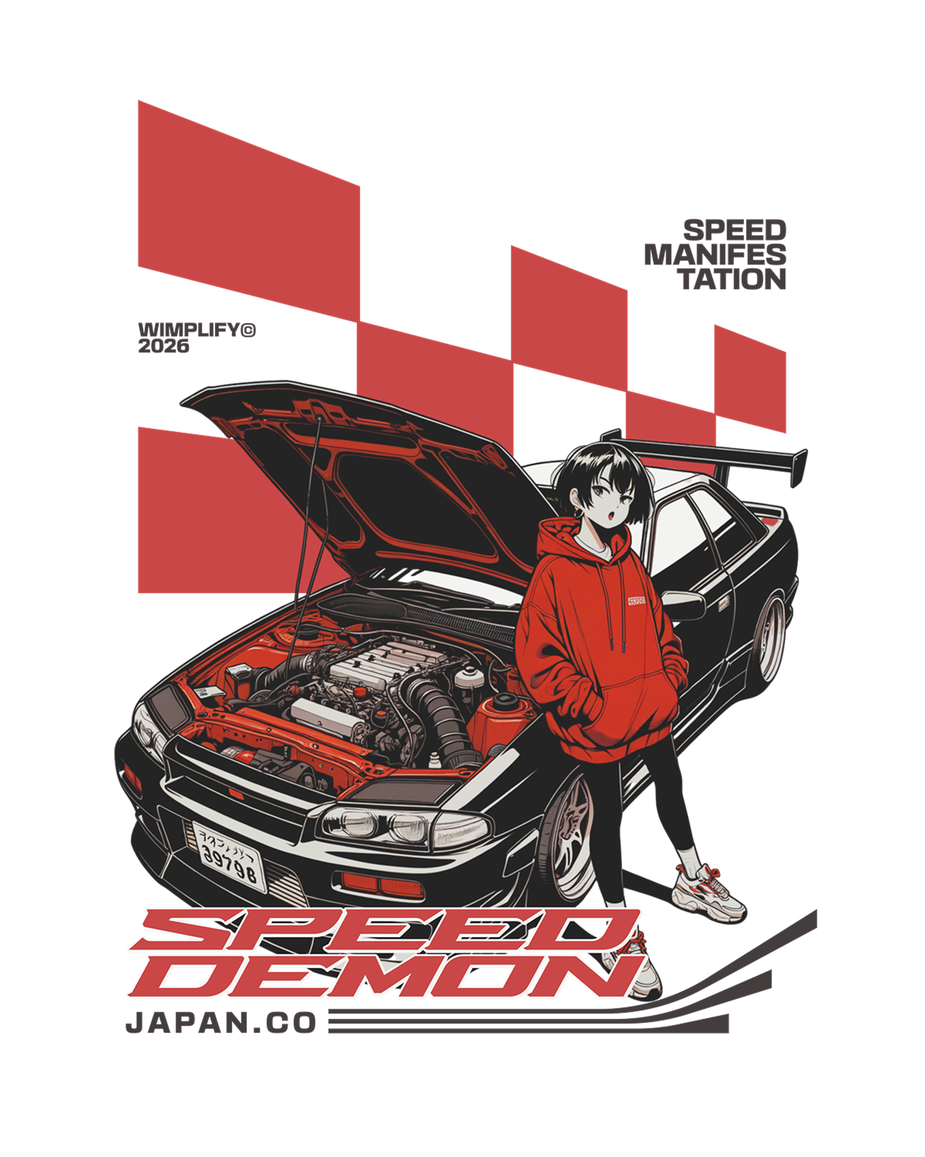 Speed Demon™ — JDM Racing Graphic T-Shirt