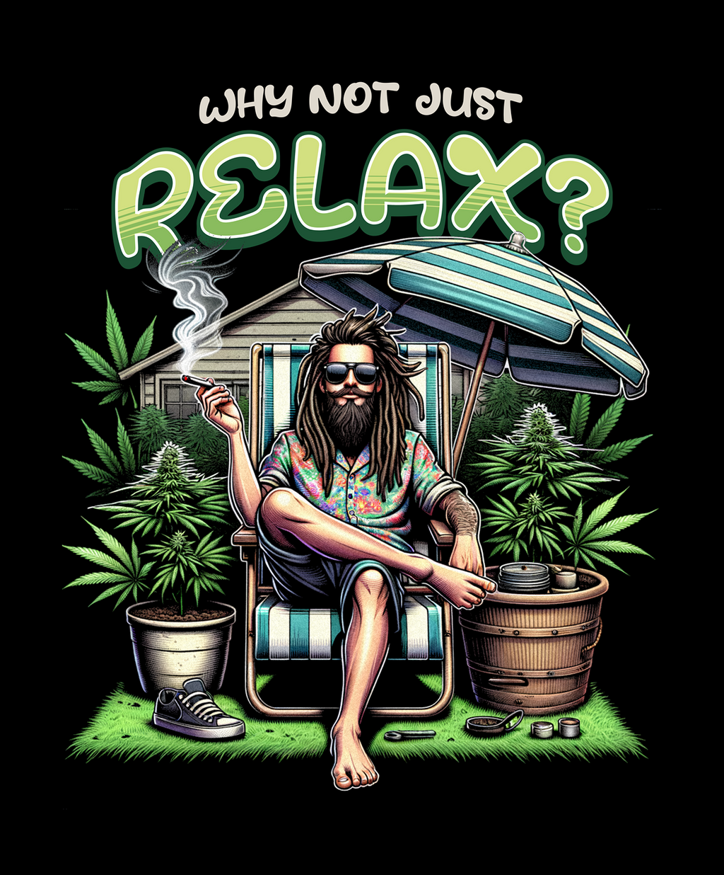 Why Not Just Relax? Graphic T-Shirt – Chill Vibes Streetwear Tee for Everyday Comfort