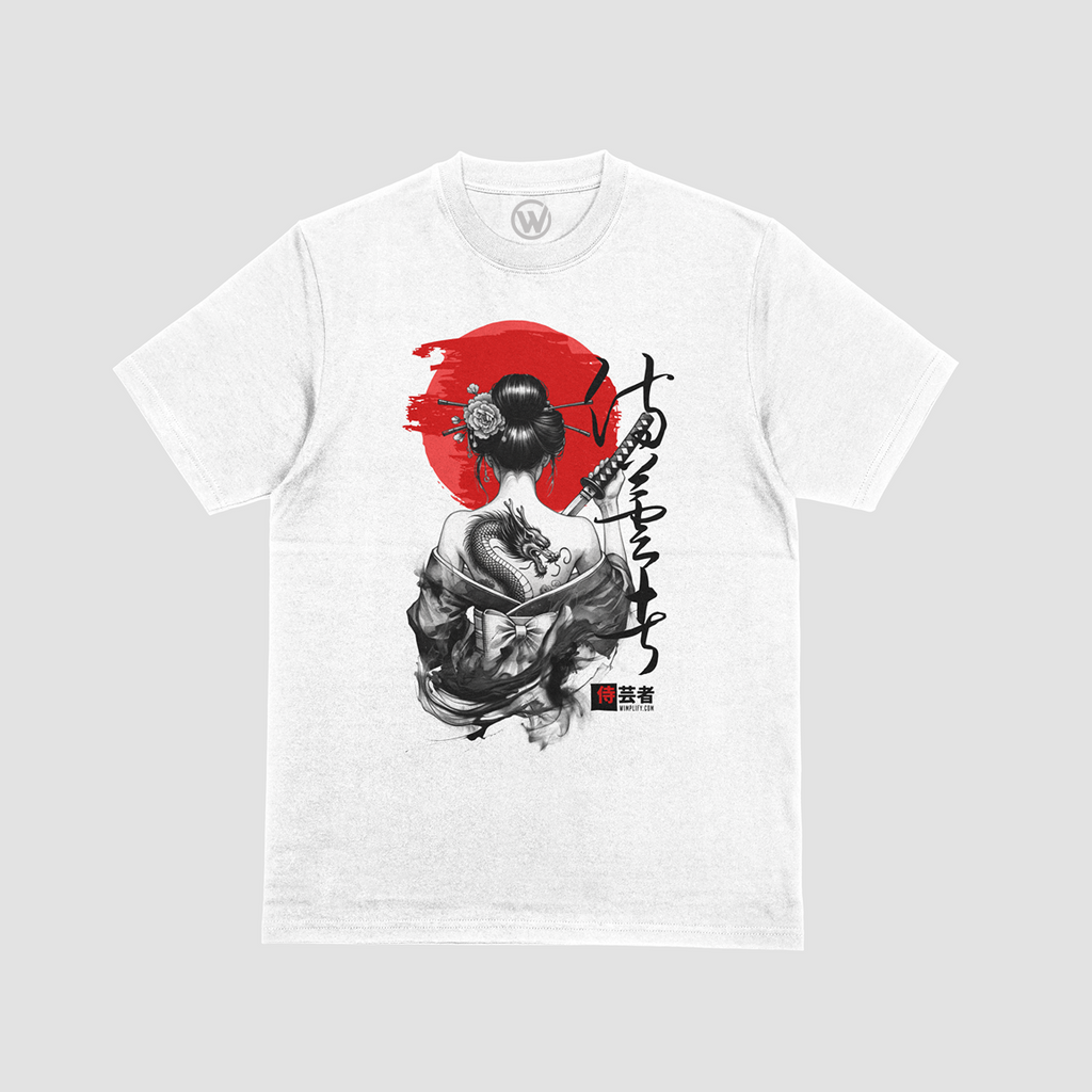 Crimson Empress – Japanese Ink Art T-Shirt