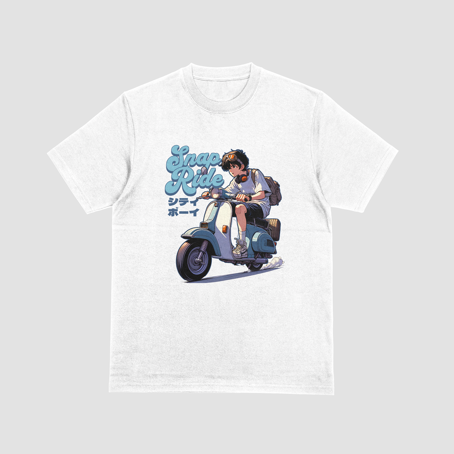Snap Ride – Anime Scooter Graphic T-Shirt
