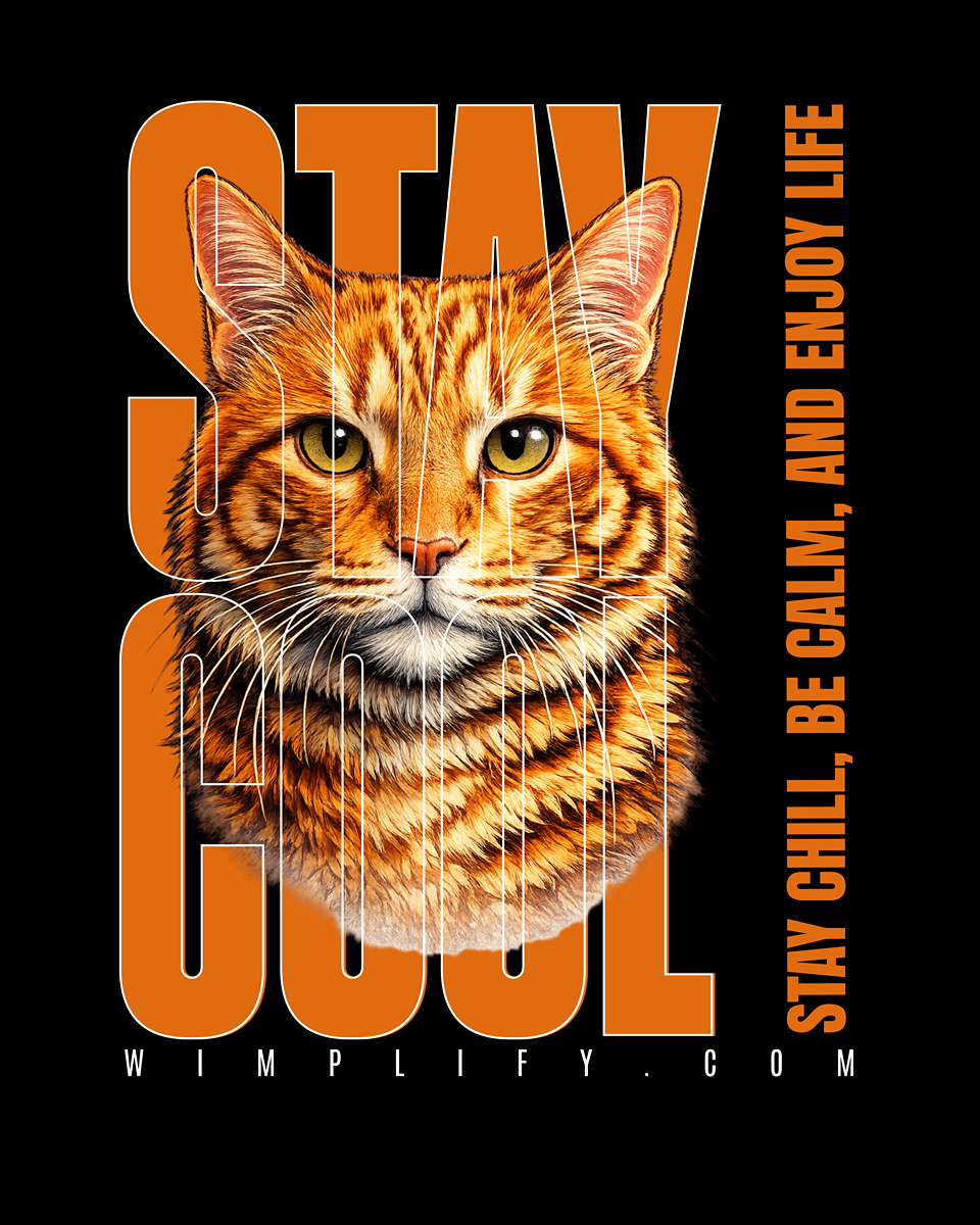 Stay Cool Cat Graphic T-Shirt