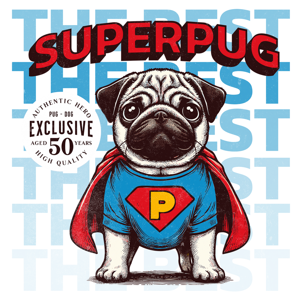 SuperPug™ — The Best Hero Graphic T-Shirt