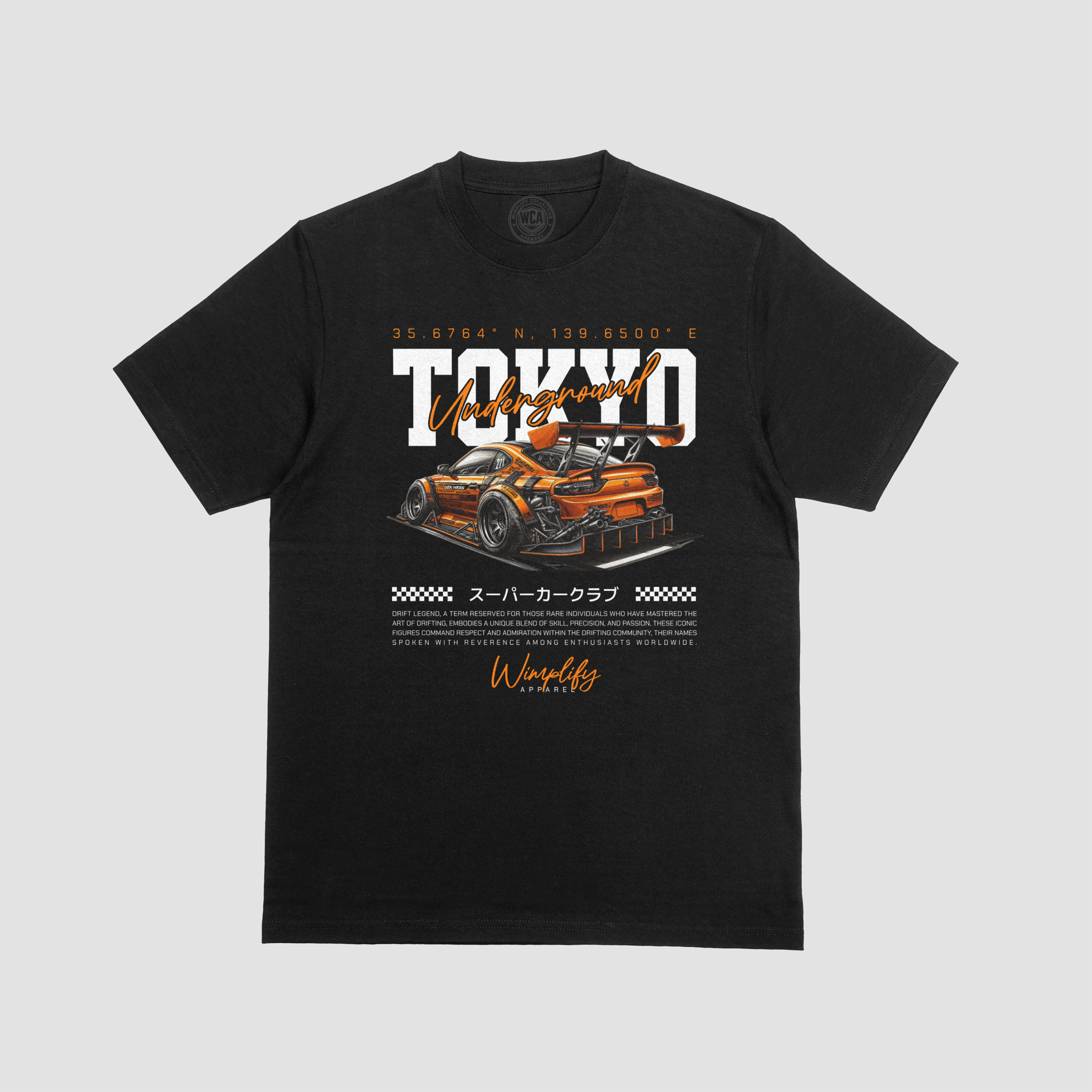 Tokyo Underground Drift Graphic T-Shirt — Street Racing Edition