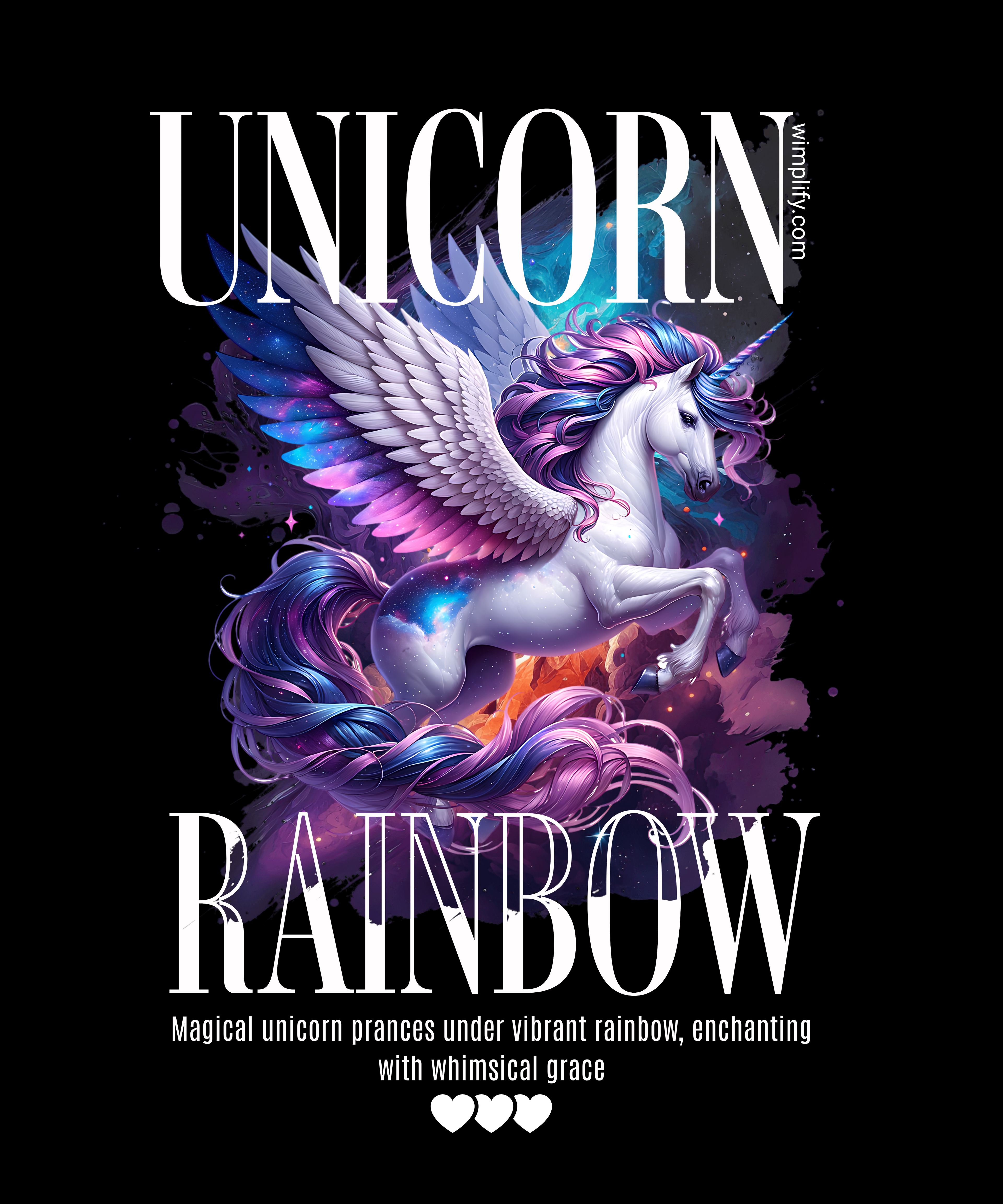 Unicorn Rainbow – Magical Fantasy Graphic T-Shirt