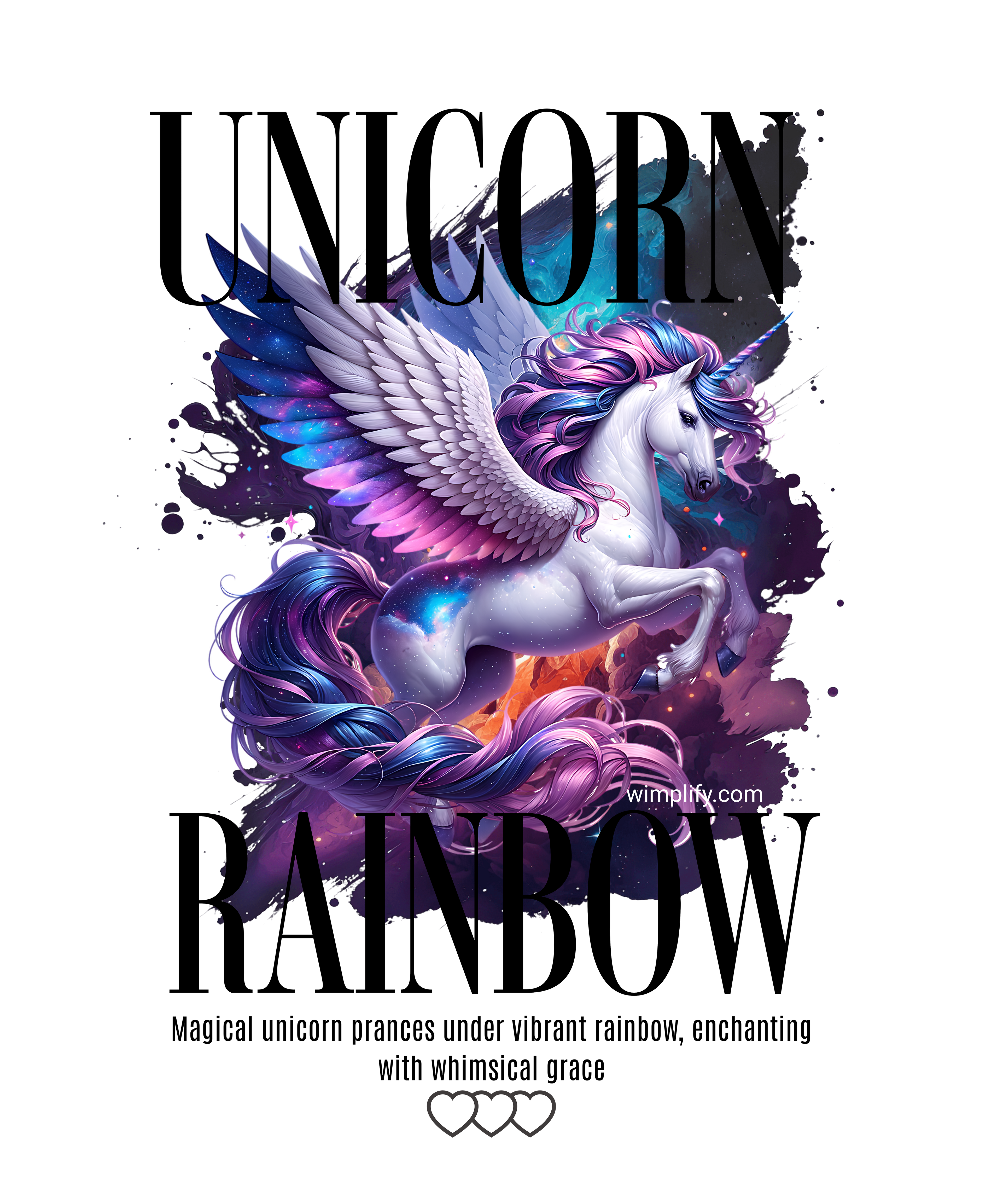 Unicorn Rainbow – Magical Fantasy Graphic T-Shirt