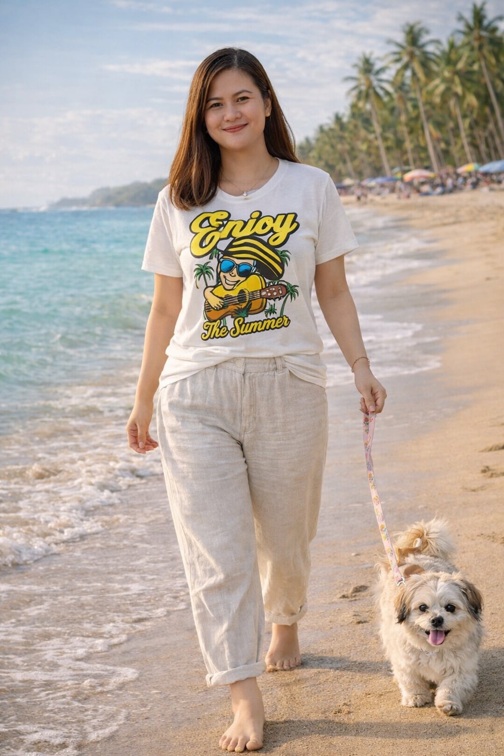 Enjoy The Summer Lemon Graphic T-Shirt